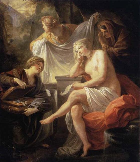 Friedrich Heinrich Fuger Bathsheba at the Bath oil painting picture